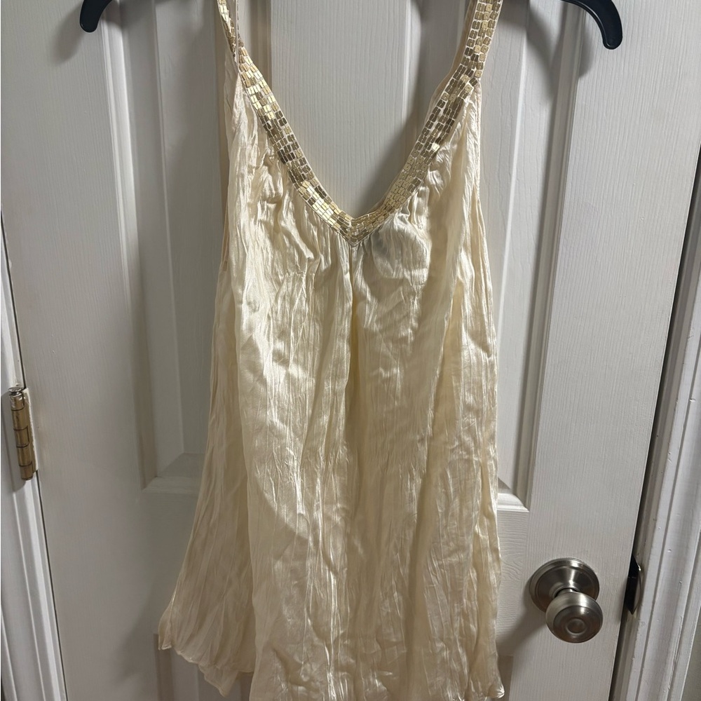 Express Cream Chemise with Gold Accents medium